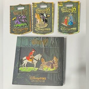 Sleeping Beauty 65th Anniversary Limited Edition Pin Set